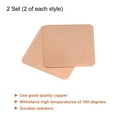 thumbnail image 3 of Uxcell Heatsink Copper Sheet Shim 15x15mm Various Thicknesses Thermal Conductive for Electronic Chip Cooling 2 Sets, 3 of 5