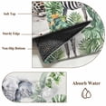 thumbnail image 2 of Tropical Animals Bathroom Rug Washable 2x3 Entryway Rug Non Slip Summer Elephant Giraffe Leopard Zebra Front Door Mat Low Pile Indoor Doormat Throw Floor Carpet for Kitchen Bedroom Entrance, 2 of 8