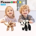 thumbnail image 2 of Bloques Magneticos PicassoTiles PTA36.v2 Figuras Panda y Mono 4 Piezas, 2 of 5