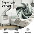 thumbnail image 3 of vidaXL Velvet Platform Bed Frame, No Box Spring Needed/No Mattress, Light Gray Twin Bed, 3 of 9