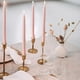 thumbnail image 5 of Long Thread Candle Wedding Banquet Party Holiday Decoration, metal rolling stand, 2-tier glass design, elegant table centerpiece, high-intensity LED light, foldable portable, for office, 5 of 8