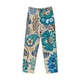 thumbnail image 4 of Daiia Vintage Floral Butterflies Men's Sleep Pant with Pockets and Drawstring,Pajama Pants-XX-Large, 4 of 9