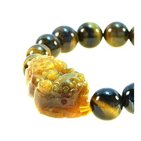 Fashion Jewelry Men Women Pi Yao Tiger Eye Gemstone Bracelet with - Bring Protection and Good Luck -