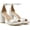 White, variant on Naturalizer Women's Joy Heeled Sandals White Leather 10W