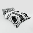 thumbnail image 3 of Ambesonne Retro Bedding Set 3 Pcs, Antique Spartan, Twin XL, Black and White, 3 of 3