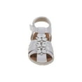 thumbnail image 3 of Laura Ashley O-LA82001CWHTP11 Fisherman Sandals for Toddler Girls - White Patent Flower - Size 11, 3 of 3
