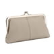 thumbnail image 1 of Cartera de mano jinwen rectangular con cierre de beso para mujer gris 20,5 cm x 4 cm x 12 cm, 1 of 8