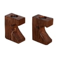thumbnail image 4 of Rustic Teak Wood Railroad Tie Candle Holder | Distressed Aged Wooden Candle Stand | Rustic Ranch Style Decor | Unique One-Of-A-Kind Gift, 4 of 6