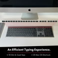 thumbnail image 4 of Macally Wireless Bluetooth Keyboard for Mac - Compatible Apple Keyboard Wireless for Mac iOS PC Android - Switch Between 3 Devices with Multi Device Mac Bluetooth Keyboard for Ma, 4 of 6