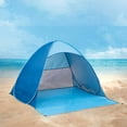 thumbnail image 4 of ETHKIA Pop Up Beach Tent Shade Sun Shelter UPF 50+ Canopy Cabana 2-3 Person for Outdoor Activities Camping Fishing Hiking Picnic Touring (Regular) Blue, 4 of 5