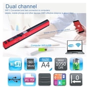 Portable Creative Handheld e Portable Document Image A4 Hand Scanner, 900DPI USB2.0 Scaner Support JPG/PDF Format ,Fast scans