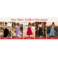 thumbnail image 5 of Cuteduck Women's Flowy Pleated Tiered Skirt Casual A-Line Midi Skirt S-2XL, 5 of 7