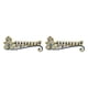 thumbnail image 1 of Ounissouiy Retro Menorah Candelabrum Religions 9 Branch Candle Centerpiece Table Holder Tipo 1 2piezas, 1 of 1