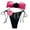 Hot Pink, variant on JAKANYQ Women Bikini Set Lace Up Backless 2PCS Beach Wear Hot Sexy Swimwears Tankinis Set Lovely Hawaii Summer Tropical Brazilian Beachwear