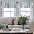 thumbnail image 4 of LALILO Kitchen Curtain Valance Birch Trees With Snow And Rod Pocket Window Curtain 52"x 18" Set of 2, 4 of 5