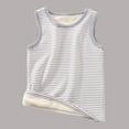 thumbnail image 2 of Mepaouo Boys Girls Striped Fleece Thermal Tank Tops Sleeveless Running Tennis Yoga Shirts(Gray,B), 2 of 4