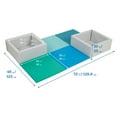 thumbnail image 2 of ECR4Kids SoftZone Play Patch Activity Mat and Toy Bins, Beginner Playset, Contemporary, 6-Piece, 2 of 9
