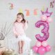 thumbnail image 5 of Globos con números gigantes de 32 pulgadas, decoración de globos con números de helio para fiestas, cumpleaños (número rosa 3), 5 of 5