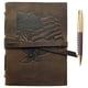 thumbnail image 1 of Cuaderno cuero hombres/mujeres, regalo patriótico estampado EE. UU. y águila con pluma, vintage, dibujo, planificador A5 (8x6), 1 of 3