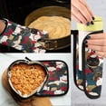 thumbnail image 5 of Yayeee Oven Mitts and Pot Holder Set of 4 Heat Resistant Kitchen Gloves Baking Hot Pad, White Lucky Cat, 5 of 5