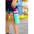 thumbnail image 3 of BUILT Cascade 16 oz Stainless Steel Kids Water Bottle with Leakproof Flip-Top Chug Lid, Mint, 3 of 16