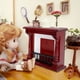 thumbnail image 4 of Mini chimenea, muebles de decoración de casa de muñecas, muñeca rosa, mini chimenea, chimenea de muñeca diseñada a medida, 4 of 8