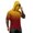 Orange, variant on Men's Gradient Quick Dry T-Shirt Hooded Short Sleeve Sun Protection Top Performance Lightweight Fishing Athletic Workout Shirt