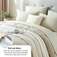 thumbnail image 6 of Davulos Twin Comforter Set 5 Pieces,Khaki Bed in a Bag for Bedroom All Season Bedding Sets with Comforter, Pillow Shams, Pillowcases, Flat Sheet, Fitted Sheet, 6 of 8