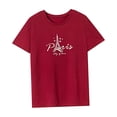 thumbnail image 4 of Camiseta para mujer simple cuello redondo camisa para playa camping mochilero viaje trabajo SG, 4 of 7