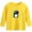 Yellow12, variant on Mikilon Girls and Boys Fashion Tops Casual Cute Grphic Print Long Sleeve Tops Round Neck Versatile Blouses ,Size 3-9 Years