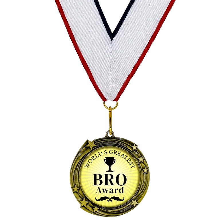 World's Greatest Brother Trophy – 7 1/4" Gold Cup Award With Custom Engraving