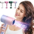 thumbnail image 3 of Tuphregyow Blue Light Hair Care Gradient Hair Dryer Electric Hair Dryer Household Constant Temperature Cold And Hot Hair Dryer Silent Hair Dryer Green, 3 of 5