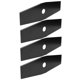 thumbnail image 3 of 4Pcs 12in Black Lawn Mower Brush Cutter Blade Garden Grass Trimmer Saw Cutting Blades Accessory, 3 of 5