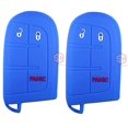 thumbnail image 1 of 2x New Key Fob Remote Fobik 3 Buttons Silicone Cover Fit/For Dodge Jeep., 1 of 2