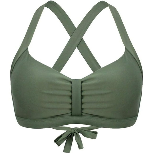 Haut de Bikini Aguichant pour Femmes - Bretelles Réglables - Mélange Nylon Spandex - Taille US S/M/L/TG/TTG