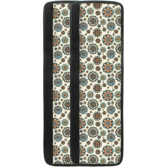NETILGEN Boho Style Floral Fridge Door Handle Covers Set of 2 Antiskid Protector for Fridge Oven Keep Kitchen Appliance Clean from Smudges Food Stains Liquid for Kitchen Home Decoration
