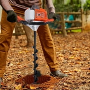 71CC Gas Powered Post Hole Digger Earth Auger Borer Fence Ground + 4'' 6'' 8'' Drill Bits