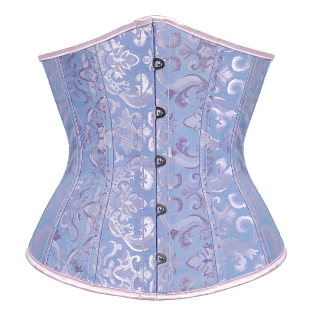 Prolriy Corset Shapewear Ropa interior Corsés Talla Moda Traje Plus Mujeres Shapewear con ballenas Shapeware Entrenador de cintura para mujeres Fajas para mujeres Body Shaper Azul S
