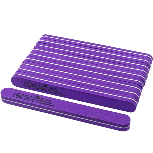 Limas de uñas para uñas acrílicas, limas de pulido de uñas de grano, tablas de esmeril de doble cara, limas de manicura para uñas naturales profesionales Jormftte CPB-DE-LYY195-2