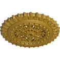 thumbnail image 3 of Ekena Millwork 18 1/2"OD x 7/8"ID x 1 1/2"P Sellek Ceiling Medallion (Fits Canopies up to 1 1/8"), Hand-Painted Pharaohs Gold, 3 of 5