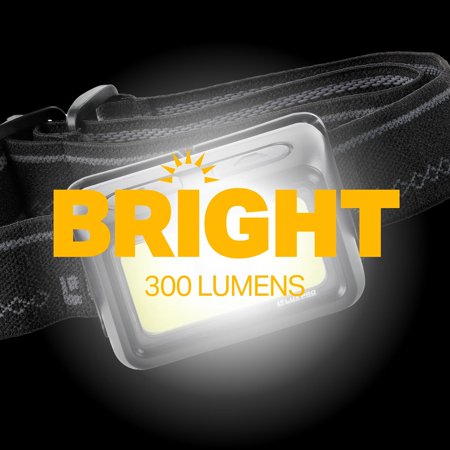 RTHG-LP323-2PK Multicolor Broadbeam LED Headlamps - Battery-Powered, Lightweight Headlamp Flashlights for Camping, Hiking & More - Batteries Included - 2 Pack