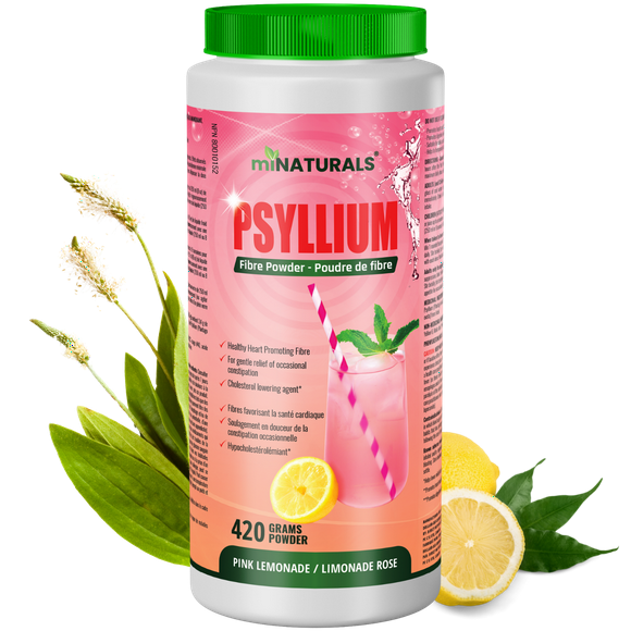 Poudre de Coque de Psyllium, 420 g - Limonade Rose
