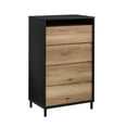 thumbnail image 4 of Sauder Acadia Way Rustic 4-Drawer, Raven Oak Finish, 4 of 12