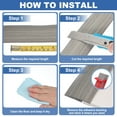 thumbnail image 5 of Uxcell Floor Transition Strip 3.3ft Self-Adhesive Flooring Edge Trim Strip for Uneven Floors Gaps from 1/4" to 3/8", Gray, 5 of 6