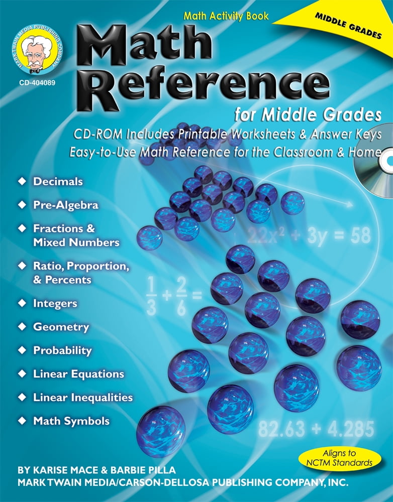 Math Reference for Middle Grades (Paperback) - Walmart.com