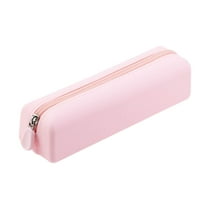 SLYNSHome Silicone Makeup Brush Storage Bag Portable Leakproof Reusable Clear Travel Organizer Case - Pink