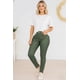thumbnail image 1 of Pantalón skinny satinado Verde olivo mediana, 1 of 2