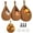 Caramel, variant on Boho Wall Hanging Fruit Baskets for Kitchen 3 Pack Woven Produce Holder with 6 Pcs Strong Hooks Vegetable Hanging Basket for Organizing Teardrop Home Wall Potato Onion Storage, Caramel