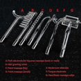 thumbnail image 4 of Kovo (Rayons Rouges avec Boîte) Ensemble de 7 Baguettes en Verre Haute Fréquence pour Soins du Visage et Traitement de l'Acné, 4 of 5