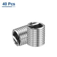 thumbnail image 3 of Uxcell 40pcs 3/8-16 UNC 2D Wire Thread Inserts 304 Stainless Steel Helical Type Repair Kit, 3 of 7